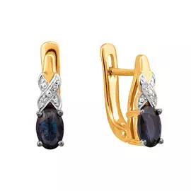 Серьги с английским замком из золота 21-9093-13-03