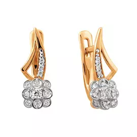 Серьги с английским замком из золота 21-9138-11-02