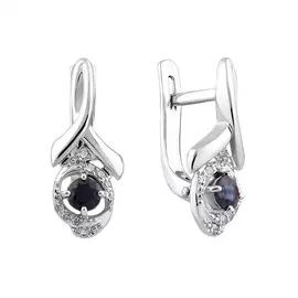 Серьги с английским замком из золота 21-9183-12-03