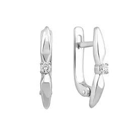 Серьги с английским замком из золота 21-9233-12-02