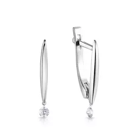 Серьги с английским замком из золота 2202505