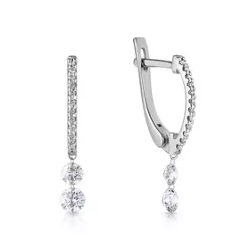 Серьги с английским замком из золота 2202517