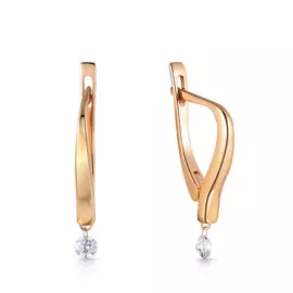 Серьги с английским замком из золота 2202528