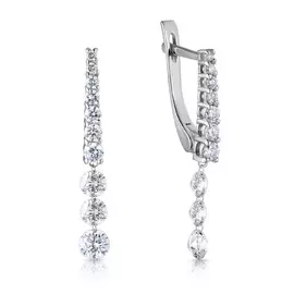 Серьги с английским замком из золота 2202554