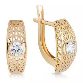 Серьги с английским замком из золота 2202892