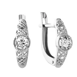 Серьги с английским замком из золота 2202935