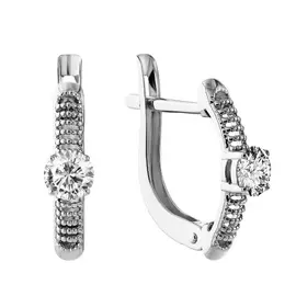 Серьги с английским замком из золота 2202936