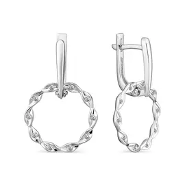 Серьги с английским замком из золота 22375-200