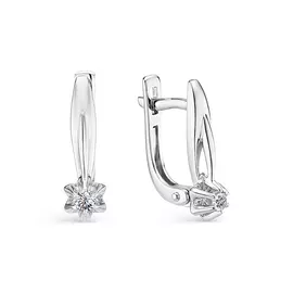 Серьги с английским замком из золота 22797-200