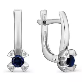 Серьги с английским замком из золота 23029-202