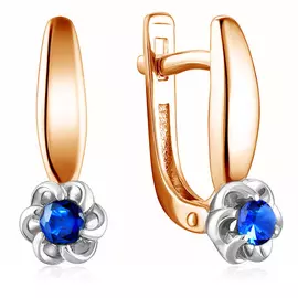 Серьги с английским замком из золота 23092-102