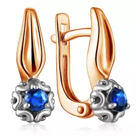 Серьги с английским замком из золота 23093-102