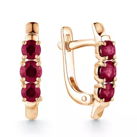 Серьги с английским замком из золота 23206-103