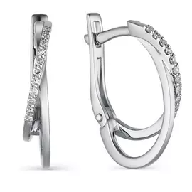 Серьги с английским замком из золота 23411-200