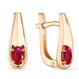 Серьги с английским замком из золота 23546-103