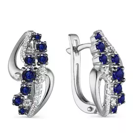 Серьги с английским замком из золота 23639-202