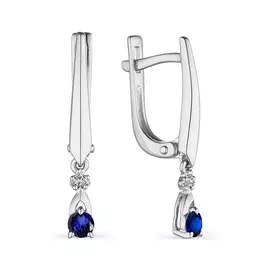 Серьги с английским замком из золота 23640-202