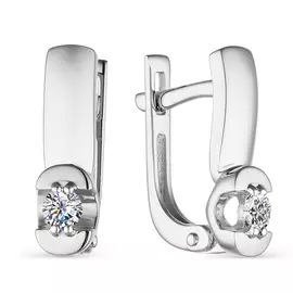 Серьги с английским замком из золота 23689-200