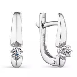 Серьги с английским замком из золота 23712-200