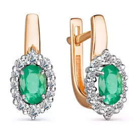 Серьги с английским замком из золота 23919-101