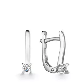 Серьги с английским замком из золота 23999-200