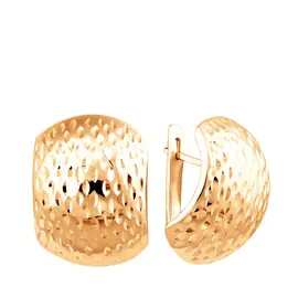 Серьги с английским замком из золота 25-0319-11-61