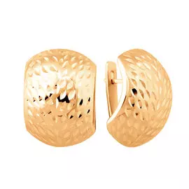 Серьги с английским замком из золота 25-0319-11-62