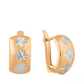 Серьги с английским замком из золота 25-0322-10-61