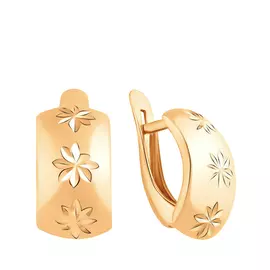 Серьги с английским замком из золота 25-0322-11-61