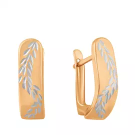 Серьги с английским замком из золота 25-0325-10-62