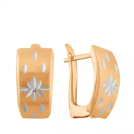 Серьги с английским замком из золота 25-0326-10-62