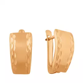 Серьги с английским замком из золота 25-0326-11-61