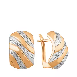 Серьги с английским замком из золота 25-0328-10-61