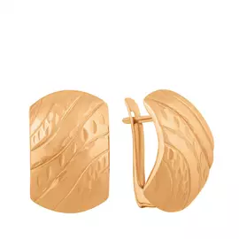 Серьги с английским замком из золота 25-0328-11-63