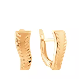 Серьги с английским замком из золота 25-0530-11-61