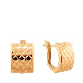 Серьги с английским замком из золота 25-0552-11-67