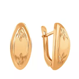 Серьги с английским замком из золота 25-0601-11-61