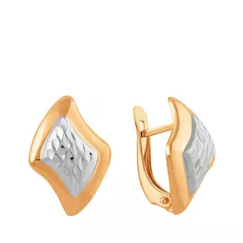 Серьги с английским замком из золота 25-0608-10-62