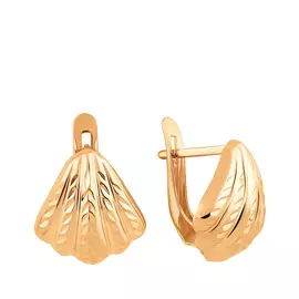 Серьги с английским замком из золота 25-0610-11-61