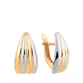 Серьги с английским замком из золота 25-0612-10-00