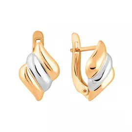 Серьги с английским замком из золота 25-0616-10-00