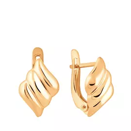 Серьги с английским замком из золота 25-0616-11-00