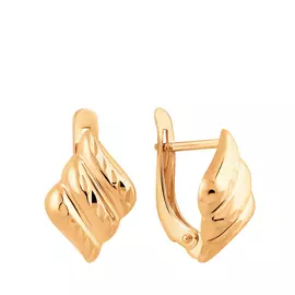 Серьги с английским замком из золота 25-0616-11-61