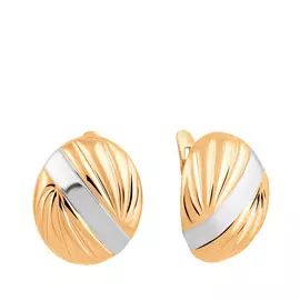 Серьги с английским замком из золота 25-0628-10-00