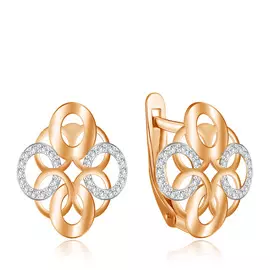 Серьги с английским замком из золота 26611512000