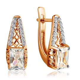 Серьги с английским замком из золота 26611597000