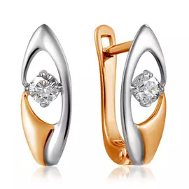 Серьги с английским замком из золота 26611666000