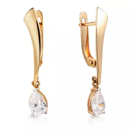 Серьги с английским замком из золота 26611669000