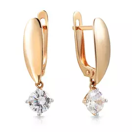 Серьги с английским замком из золота 26611670000