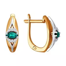 Серьги с английским замком из золота 3020397